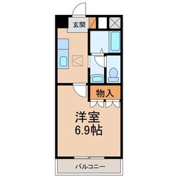 黒江駅 徒歩18分 1階の物件間取画像